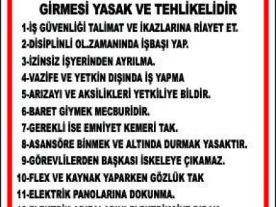 Çorlu Uyarı İkaz Levhaları